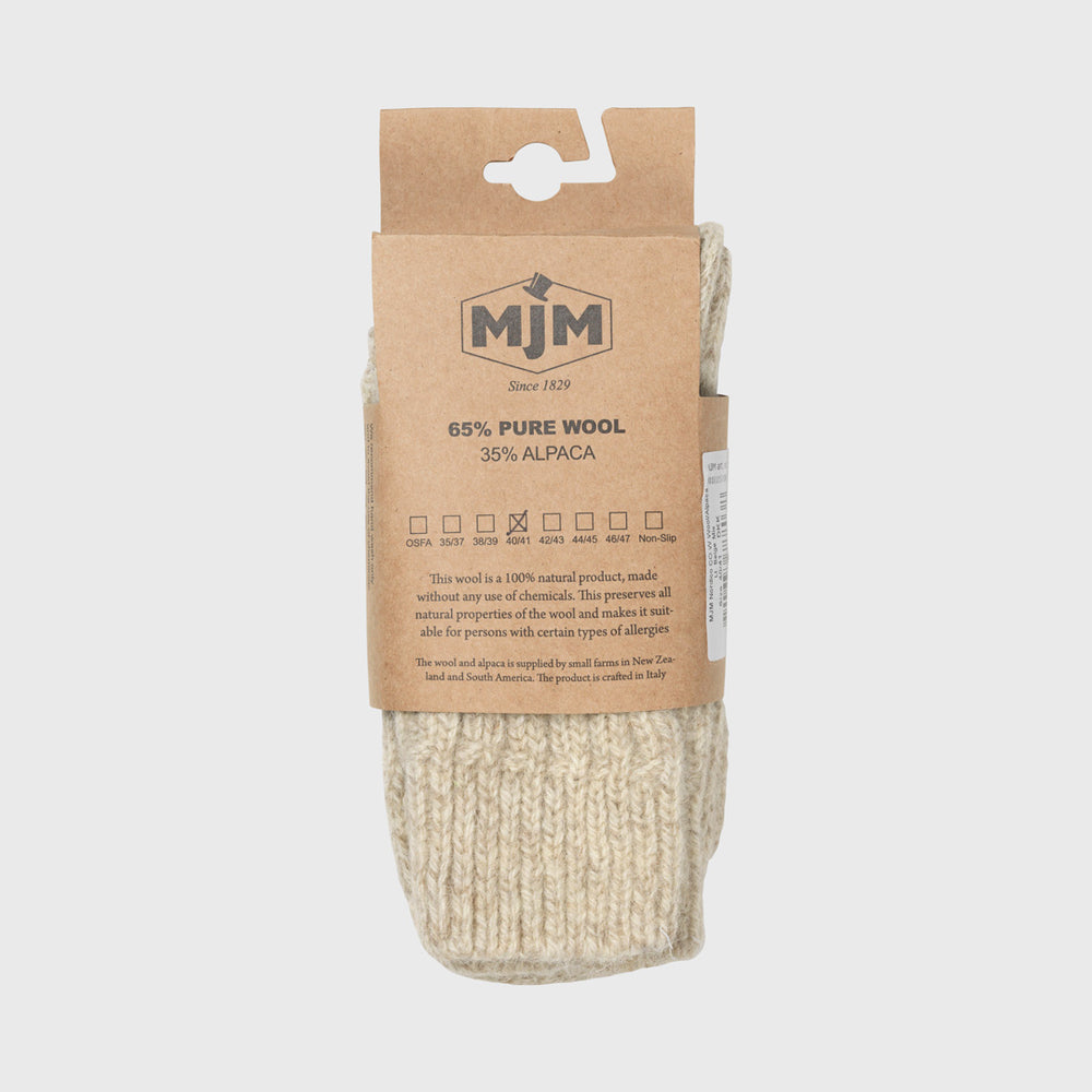 MJM Calzini Socks Rib / Alpaca Wool / Beige