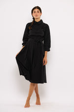 Tolsing Madeleine Dress / Black Stripes