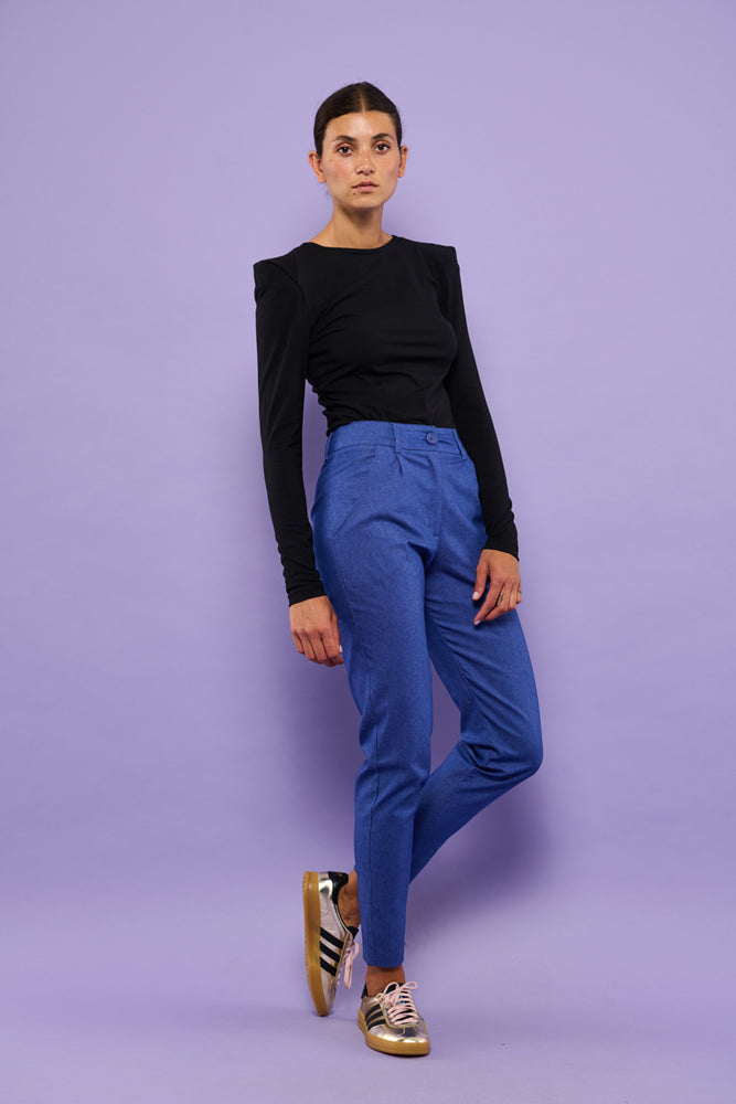 Sophia Lee Tora Pants / Royal blue denim