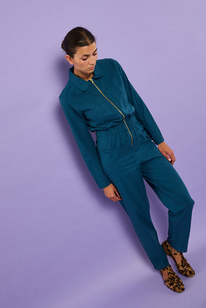 Sophia Lee Nora Boilersuit / Petrol