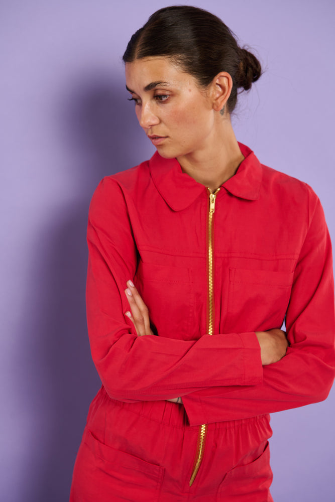 Sophia Lee Nora Boilersuit / Red