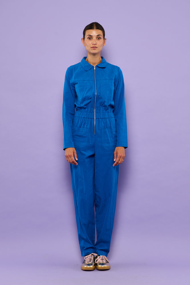 Sophia Lee Nora Boilersuit / Ocean blue