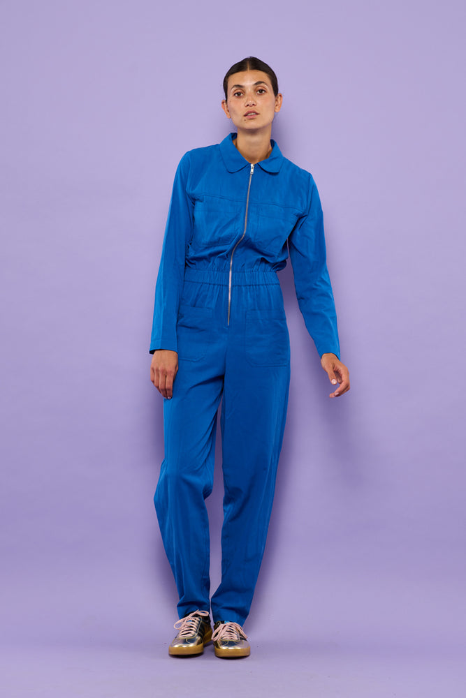 Sophia Lee Nora Boilersuit / Ocean blue