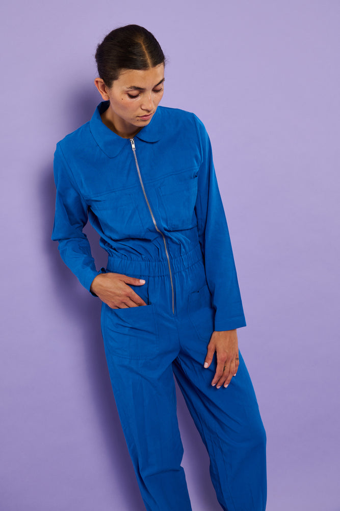 Sophia Lee Nora Boilersuit / Ocean blue