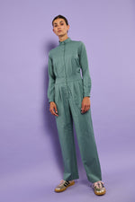 Sophia Lee Loa Jumpsuit / Dusty green wool