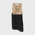 MJM Calzini Socks Rib Soft Wool Mix / Dark grey