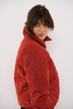 Tolsing Thilde Bomber Jacket / Dusty Red velvet ( Water Resistant)